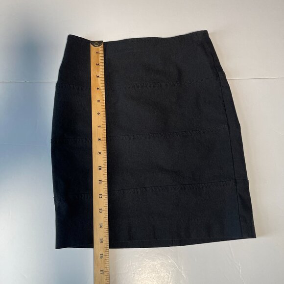Dynamite Black Pencil Skirt With Hem Details Size 0 - Picture 8 of 8